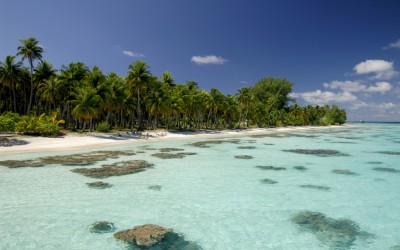 Playa en la polinesia francesa