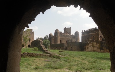La fortaleza de gondar en Etiopía